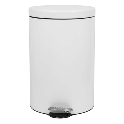 CaluBin pedaalemmer 12ltr wit met kunststof binnenemmer en soft close