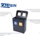 CaluBin recyclingstation 2x 60ltr zwart 