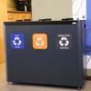 CaluBin recyclingstation 3x 60ltr zwart 