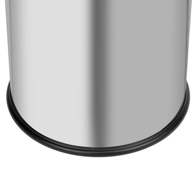 CaluBin vlamdovende afvalbak satin steel 30ltr