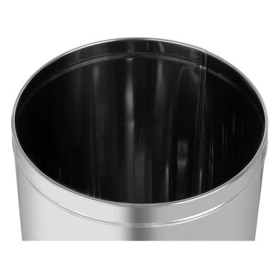 CaluBin vlamdovende afvalbak satin steel 30ltr