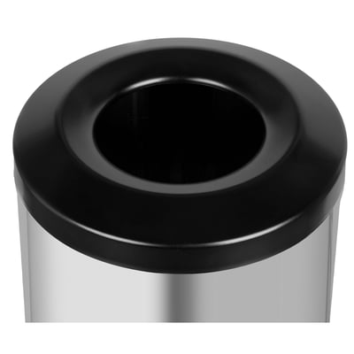 CaluBin vlamdovende afvalbak satin steel 30ltr
