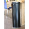 CaluBin vlamdovende afvalbak black steel 30ltr 