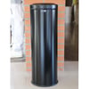 CaluBin vlamdovende afvalbak black steel 30ltr 