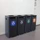 CaluBin modulair recyclingsstation zwart 70ltr PMD