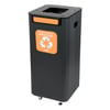 CaluBin modulair recyclingsstation zwart 70ltr PMD