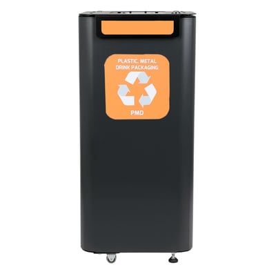 CaluBin modulair recyclingsstation zwart 70ltr PMD