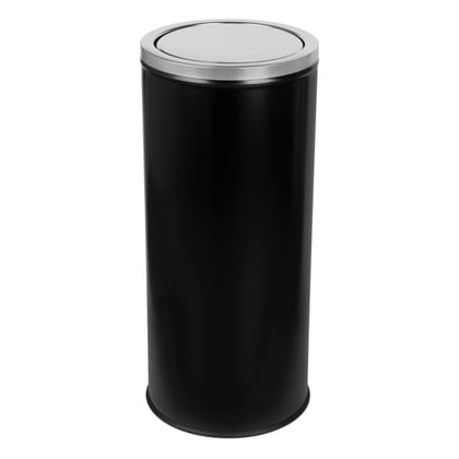 CaluBin afvalbak met swingdeksel zwart 45ltr