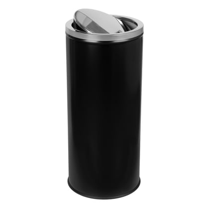 CaluBin afvalbak met swingdeksel zwart 45ltr