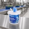 CaluClean Food Safe disposable poetsdoeken  V250 Viscoclean 150 vel in dispenser emmer