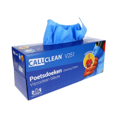 CaluClean Food Safe - Industry disposable poetsdoeken V251 Viscoclean blauw 66st