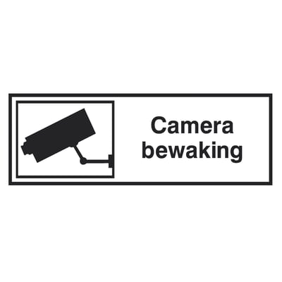 Brady sticker "camerabewaking" gelamineerd polyester STN891 297x105mm