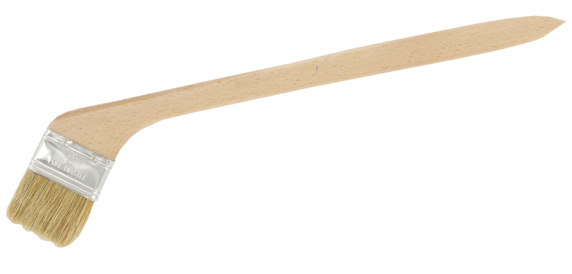 Radiatorkwast hockeystick model wit chinees haar