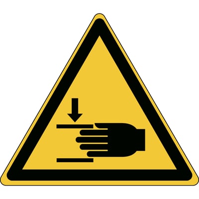 Brady veiligheidspictogram "verwondingen aan de  hand" 10 x 8,7cm