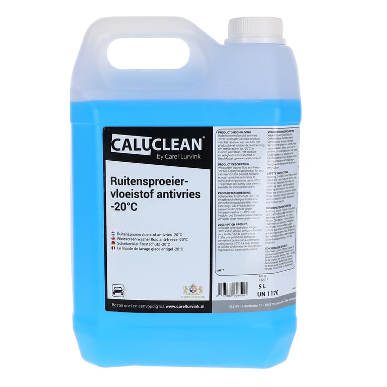 CaluClean ruitensproeiervloeistof antivries -20 5ltr
