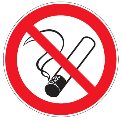 Brady bordje "roken verboden'' 200mm