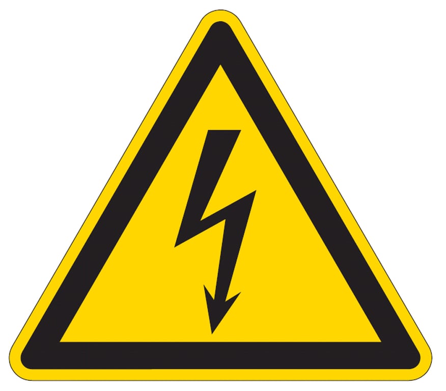 Brady sticker "gevaarlijke elektrische spanning" 7st zelfklevend polyester
