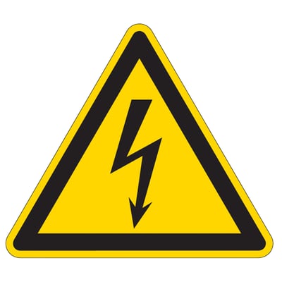 Brady sticker "gevaarlijke elektrische spanning" 7st zelfklevend polyester