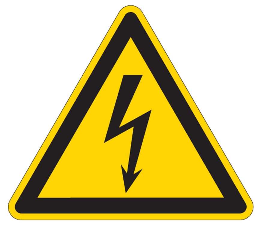 Brady sticker "gevaarlijke elektrische spanning" gelamineerd polyester 100mm 3st