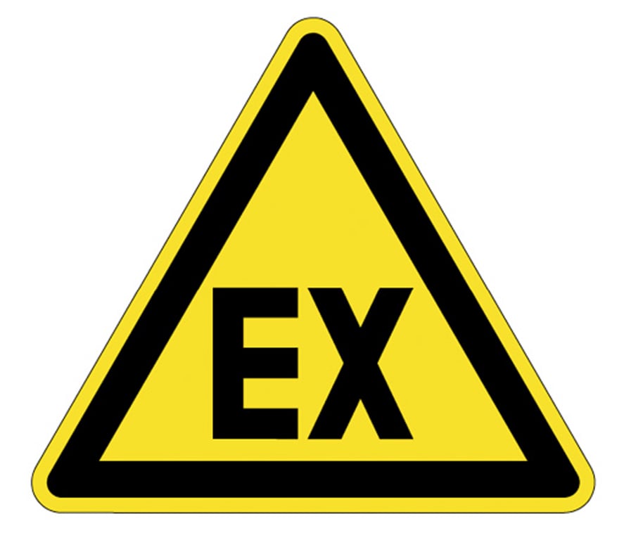 Brady Bordje "explosie gevaar" 200x200mm