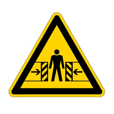 Brady sign "waarschuwing voor bekneld raken" zelfklevend 50x43mm 7st