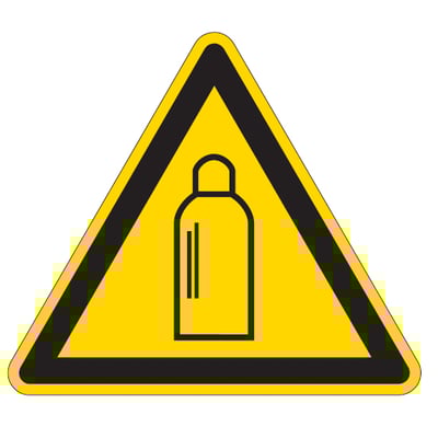 Brady sticker "Gasflessen" zelfklevend polyester