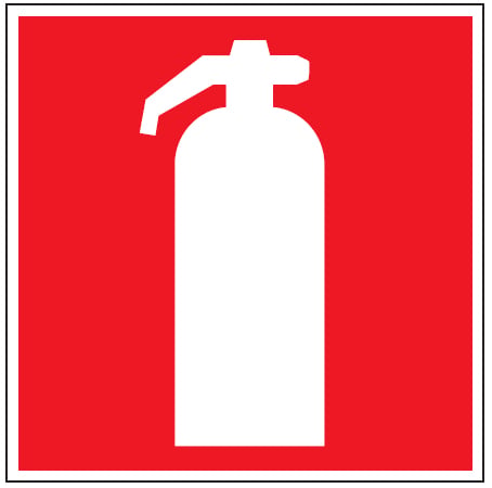 Brady sticker "Blusapparaat" zelfklevend polyester