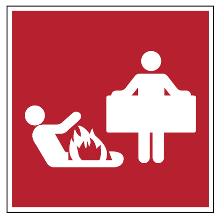 Brady sticker "blusdeken"