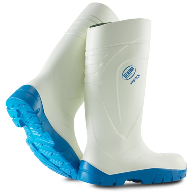 Bekina StepliteX Solidgrip S4 veiligheidslaars wit/blauw