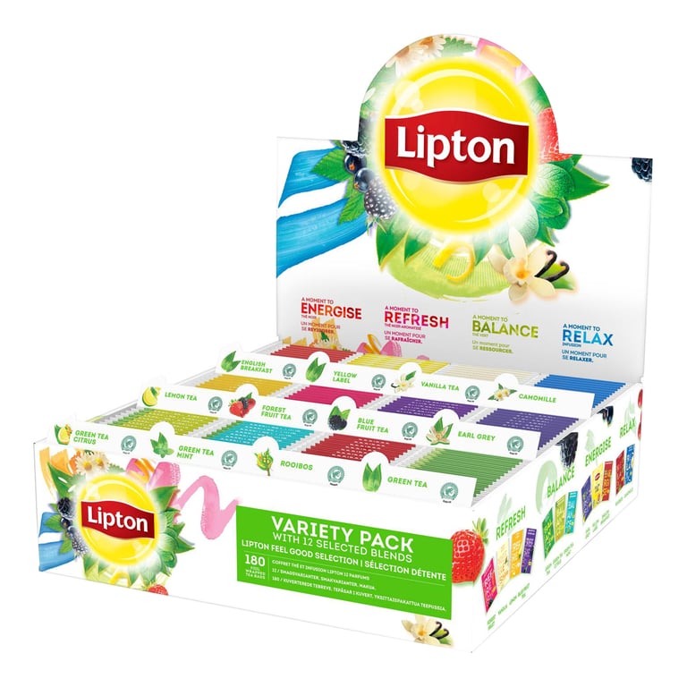 Lipton feel good selection thee 12 varianten assortimentsdoos 180st