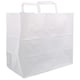 Papieren snacktas blanco wit 32x16x27cm 70gr 
