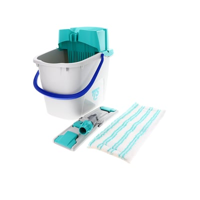 CALU TTS schoonmaak starterskit junior  met Uni frame 35cm mop en 14ltr emmer met pers