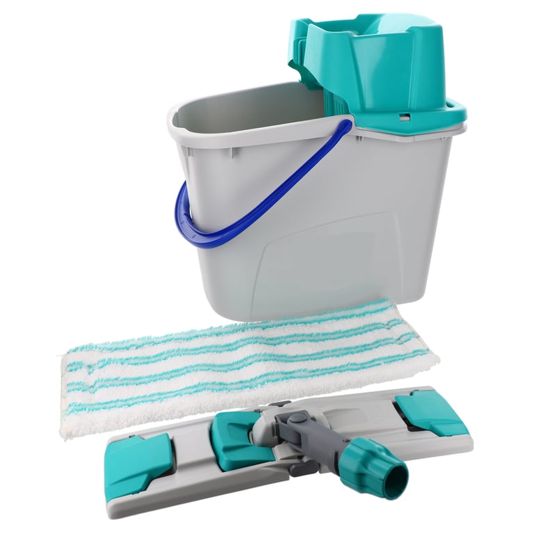 CALU TTS schoonmaak starterskit junior met Uni frame 35cm mop en 14ltr emmer met pers