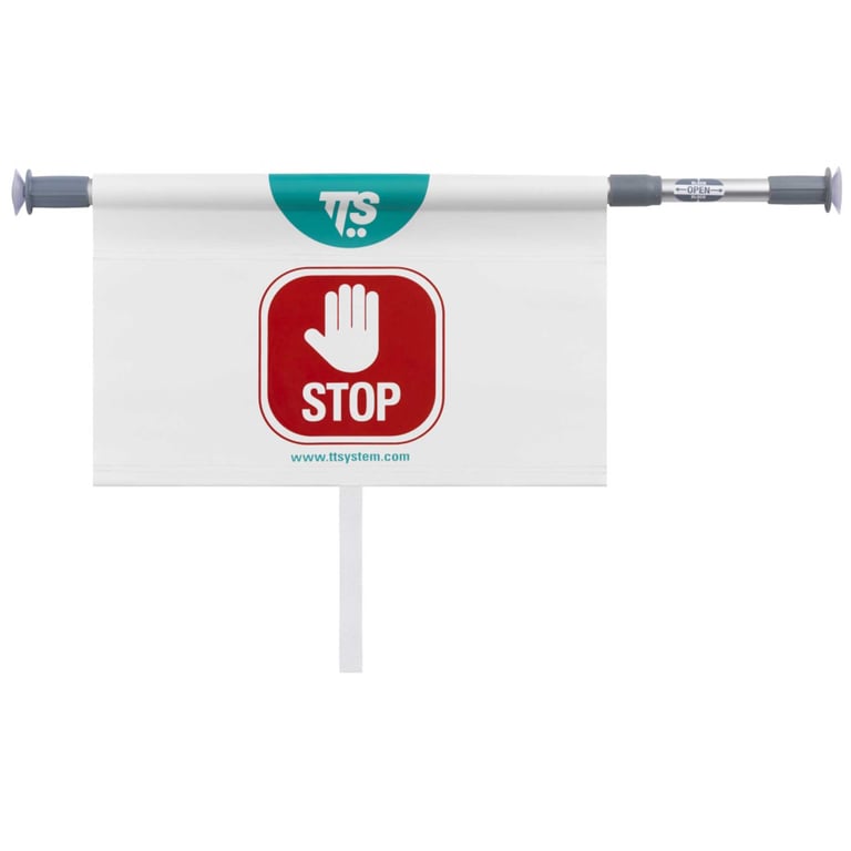 CALU TTS verstelbare deurmarkering ''stop'' t.b.v. deuren van 77 tot 134cm