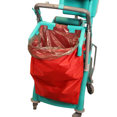 CALU TTS PVC afvalzak 50ltr 62x65cm rood