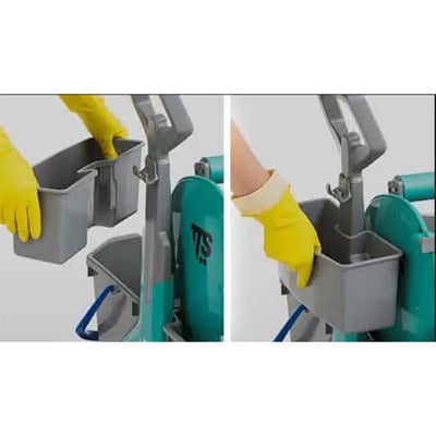 CALU TTS opbergbak voor CleanStart schoonmaakwagen grijs