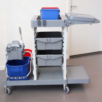 CALU TTS CleanPro schoonmaakwagen grijs