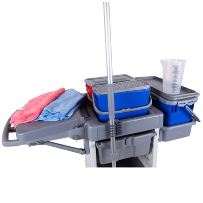 CALU TTS CleanPro schoonmaakwagen starterkit  Pre-Wet ready grijs