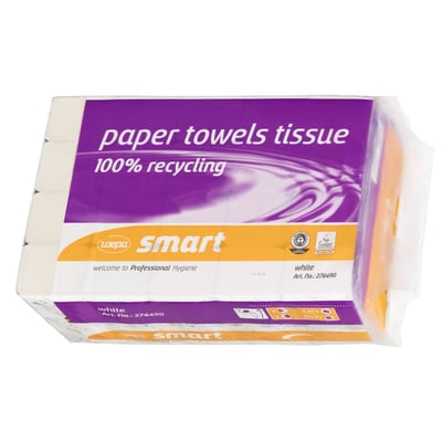 Wepa papieren handdoeken Smart 2-lgs 24x23cm 4000st