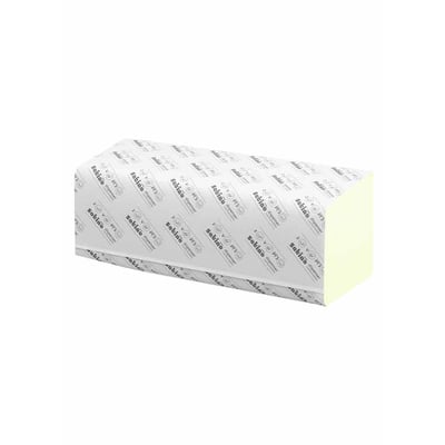 Satino comfort papieren handdoekjes tissue 25x23cm v-vouw 2-lgs groen 20x160st