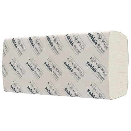 Satino comfort papieren handdoekjes tissue  25x32cm C-vouw 2-lgs wit 24x128st