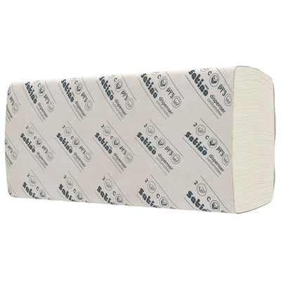 Satino comfort papieren handdoekjes tissue  25x32cm C-vouw 2-lgs wit 24x128st