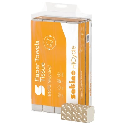 Satino HiCycle 20,6x24cm handdoekpapier Z-vouw 2-lgs wit 3750st