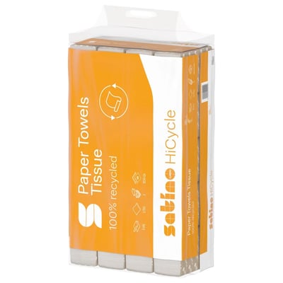 Satino HiCycle 20,6x24cm handdoekpapier Z-vouw 2-lgs wit 3750st