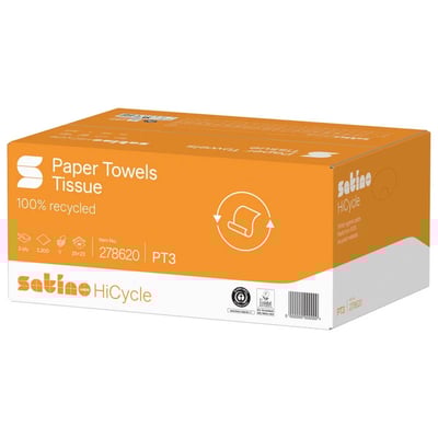 Satino HiCycle handdoekpapier v-vouw groen 2-lgs 25x23cm 20x160st