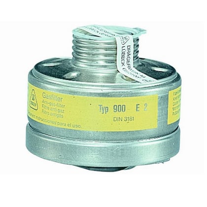Dräger gasfilter type 1140 A2B2E2K2 met universeel schroefdraad aluminium