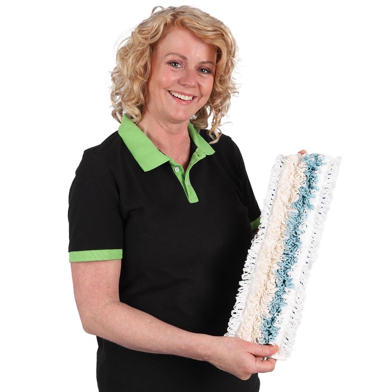 CALU TTS vlakmop met strap tape (klittenband) systeem