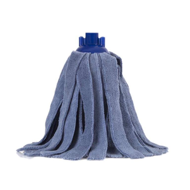 CALU TTS microvezel mop met schroef blauw 200gr