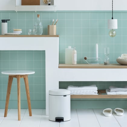 Brabantia pedaalemmer 5ltr wit  kunststof binnenemmer