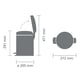 Brabantia pedalette 5ltr met kunststof binnenemmer
